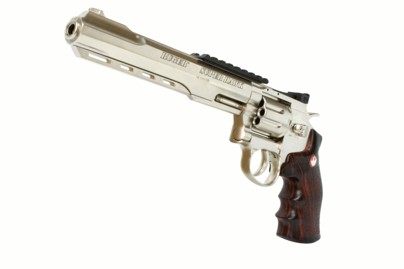 Airsoft 4 joules co2 pistolet a bille bb ruger super hawk - Les 3 cannes