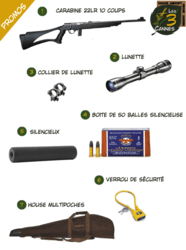 Carabine 22 MOSSBERG S-Pack 22lr+lunette de tir+silencieux