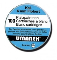 Boite de 100 cartouches  blanc 6 mm Flobert