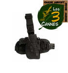 Holster de cuisse noir droitier-pistolet revolver airsoft bb