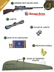 Carabine 22-Pack 22lr+lunette de tir+housse...SAVAGE 