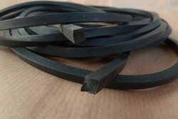 Elastique Carré noir pour lance pierre-caoutchouc carré gris